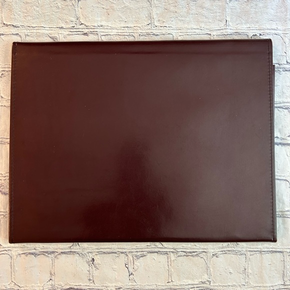 VINTAGE HAZEL MADE IN USA LOCKABLE BURGUNDY NON LEATHER ORGANIZER/NO KEY - Picture 2 of 9